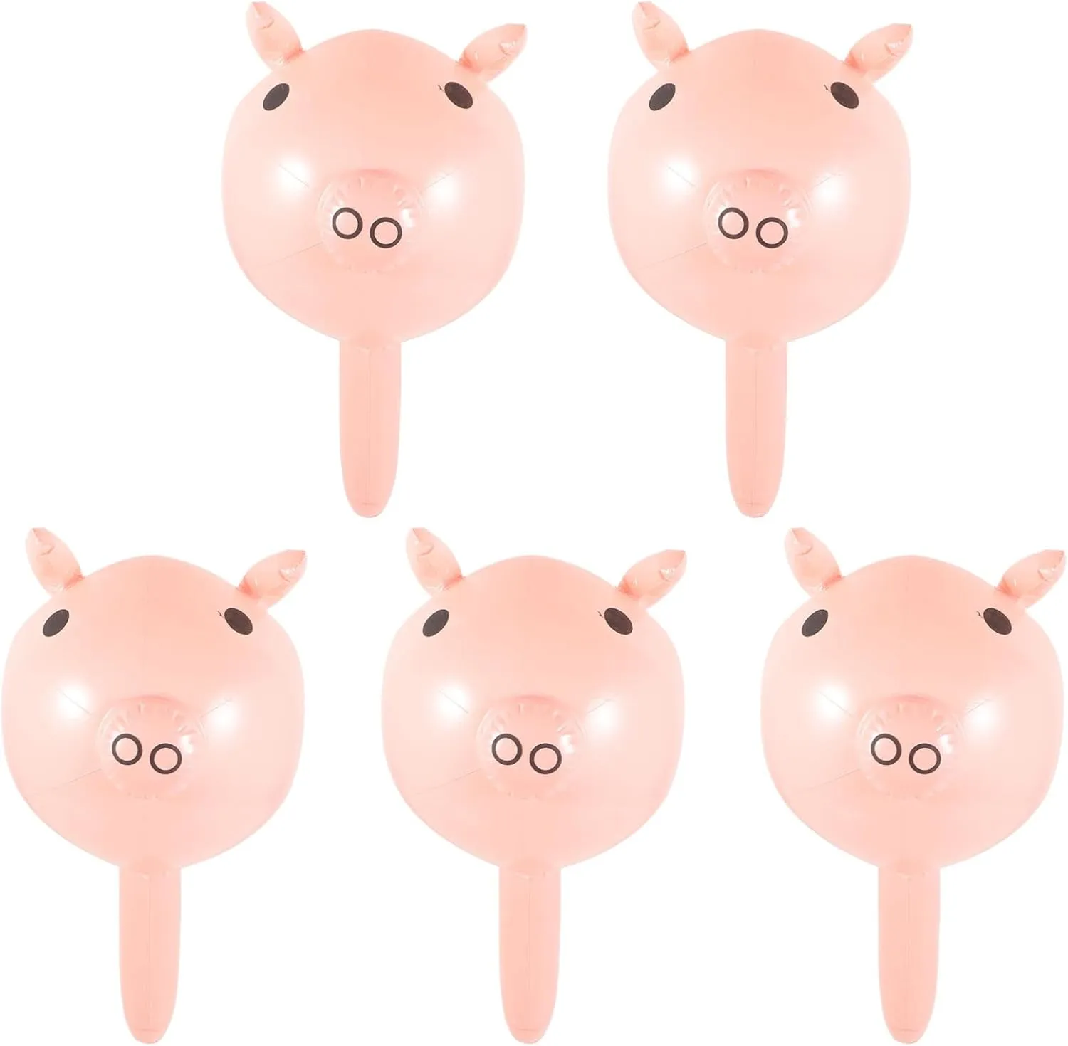 5pcs Inflatable Pig Sticks Hammer Toys for Boys and Girls Lightweight Party Game Props Fun Role Play Outdoor Activities Inflatable Toys