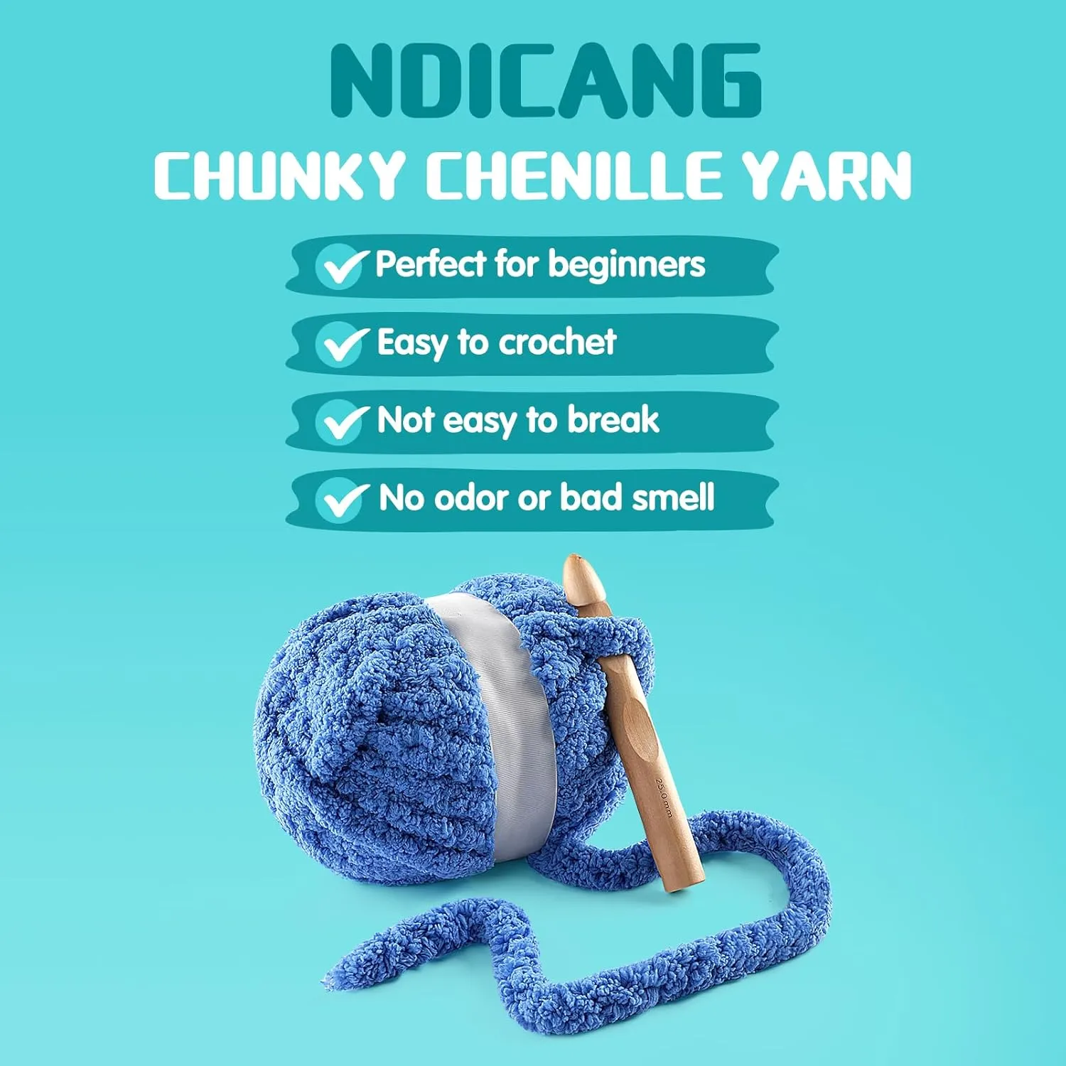 8 Pack Chunky Yarn for Hand Knitting - Chunky Chenille Blanket Yarn for Crocheting and Crochet with Jumbo Fluffy Super Bulky 28.4 yds 7.7 oz Each Skein (Black White Gray 8Pack)