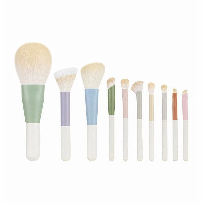 【MB74】10Pcs Soft Mini Portable Travel Makeup Brushes
