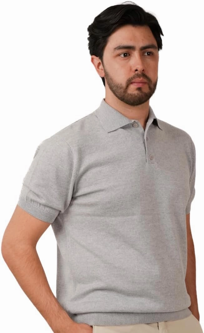 | Premium Merino Wool Polo Shirt - Plain Model | Woolmark Certified | 100% Wool for Men