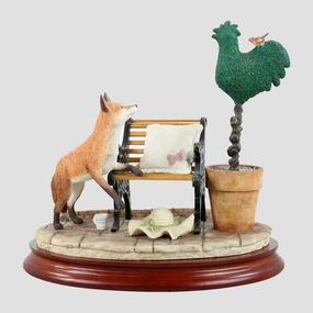 A Safe Perch Border Fine Arts Fox