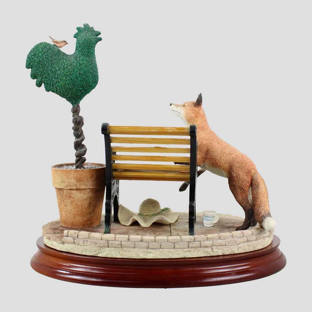 A Safe Perch Border Fine Arts Fox