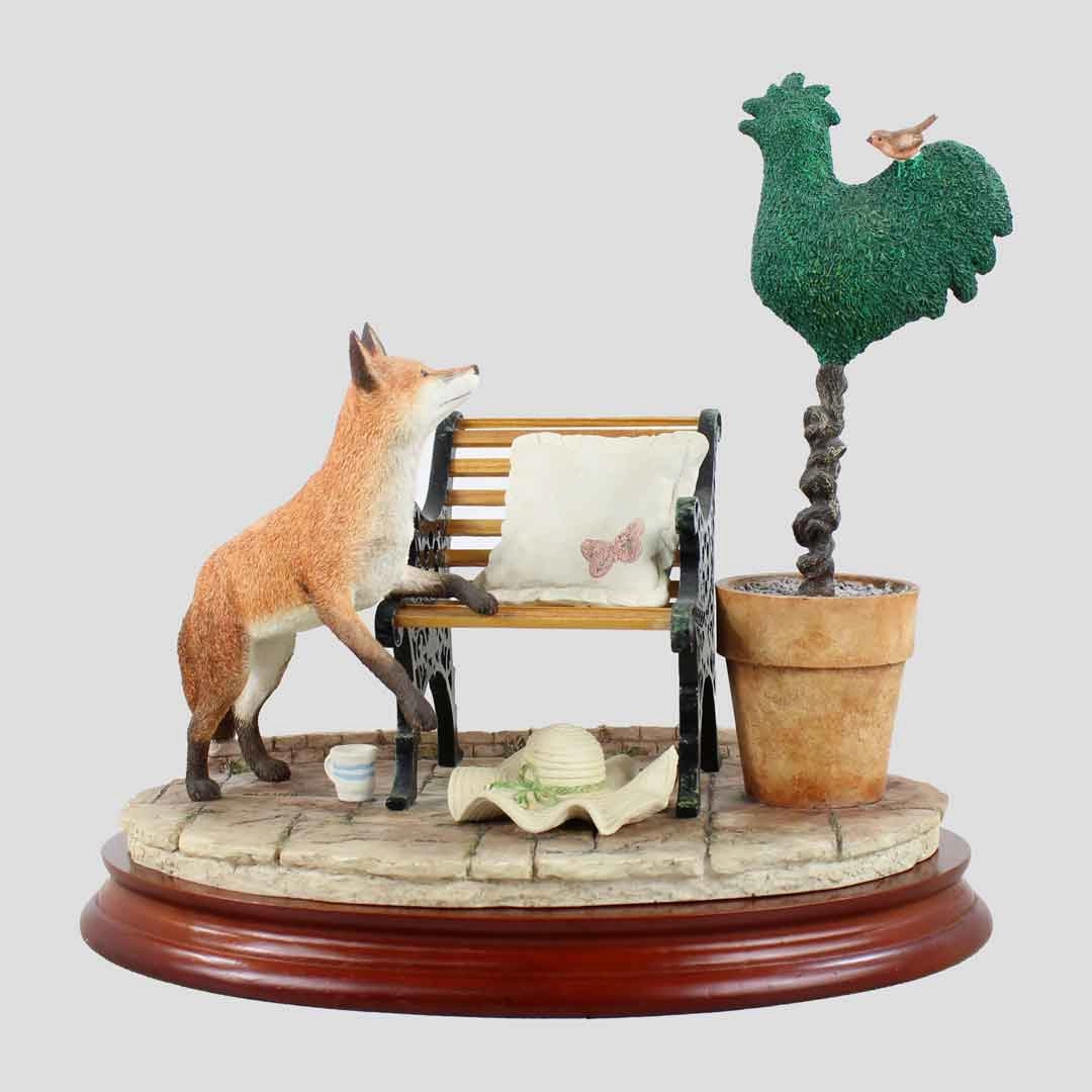 A Safe Perch Border Fine Arts Fox