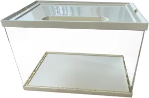 Acrylic Display Case Action Figure Display Case Dustproof Display Cabinet Diecast Toy Cars Showcase for Toys Dolls Statue, Short, S