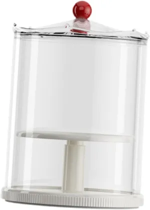 Action Figure Display Case Rotating Display Storage Box Countertop Storage Box Dustproof Case for Countertop Home , White