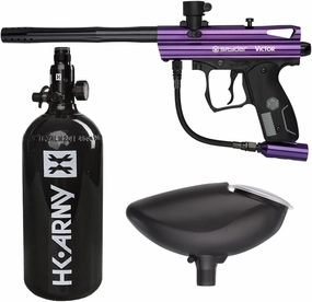Action Village Kingman Spyder Victor Entry Paintball Gun Package Kit (Gloss Purple)