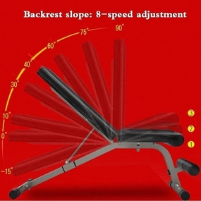 Adjustable Weight Bench Dumbbell Bench Household Folding Sit-up Aids Flying Bird Bench Stool Home Fitness Equipment,Multi-Functional Fitness Chair