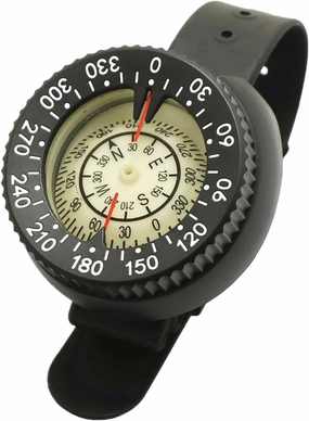 Adjustable Wrist Strap Compasses Professional Diving Navigations Compasses Waterproofs Luminously Compasses Camping Tool