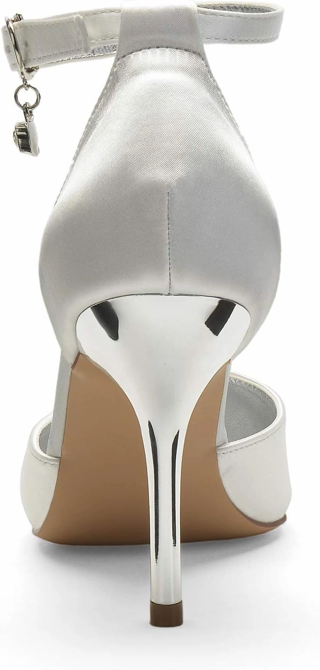 ADMLZQQ Rhinestone Wedding Shoes for Bride High Heel Bridal Shoes Closed Toe Wedding Heels Dress Banquet Shoes