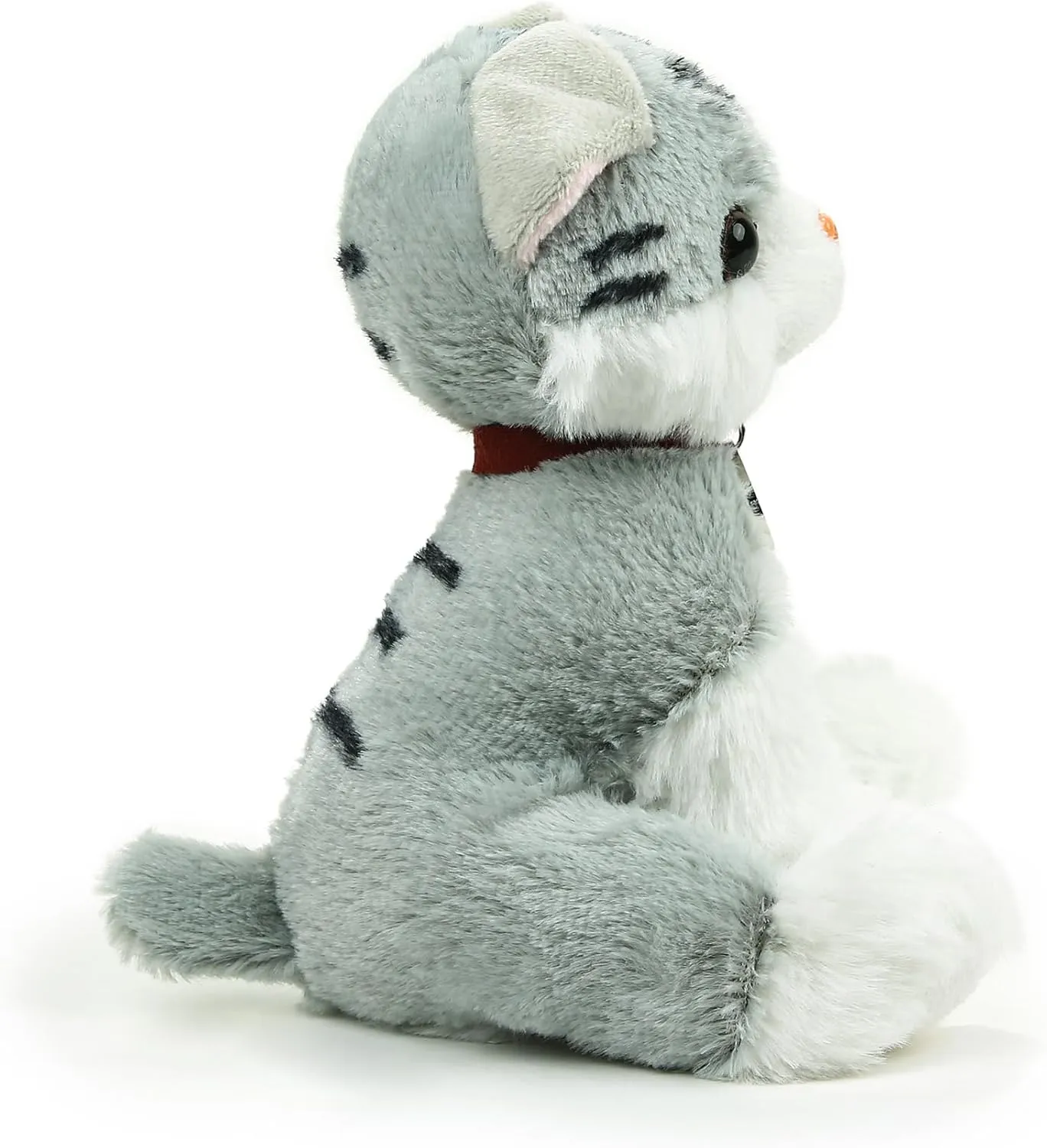Adorable Cat Stuffed Animal Plush Toy – Premium Quality 8 Inch Soft and Cuddly Kitten with Cute Collar – Perfect for Kids, Cat Lovers, and All Ages (Mitty The Tabby Kitty)
