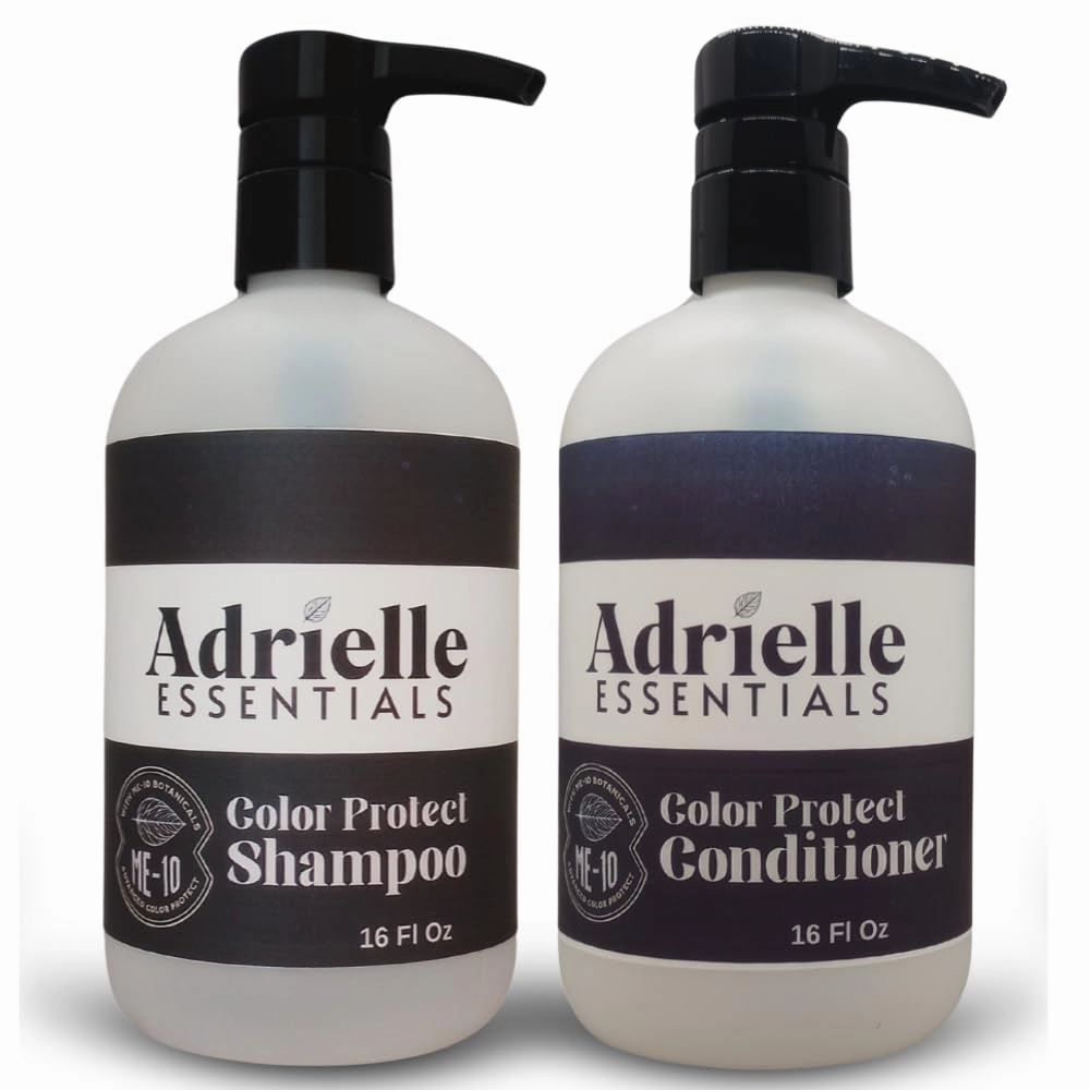 Adrielle Essentials English Toffee Scented Color Protect Hair Shampoo and Conditioner Set, 16 Oz Shampoo - 16 Oz Conditioner