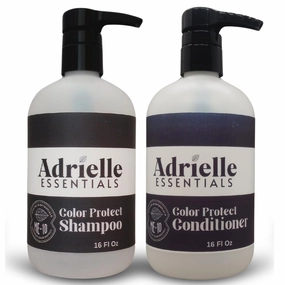 Adrielle Essentials English Toffee Scented Color Protect Hair Shampoo and Conditioner Set, 16 Oz Shampoo - 16 Oz Conditioner