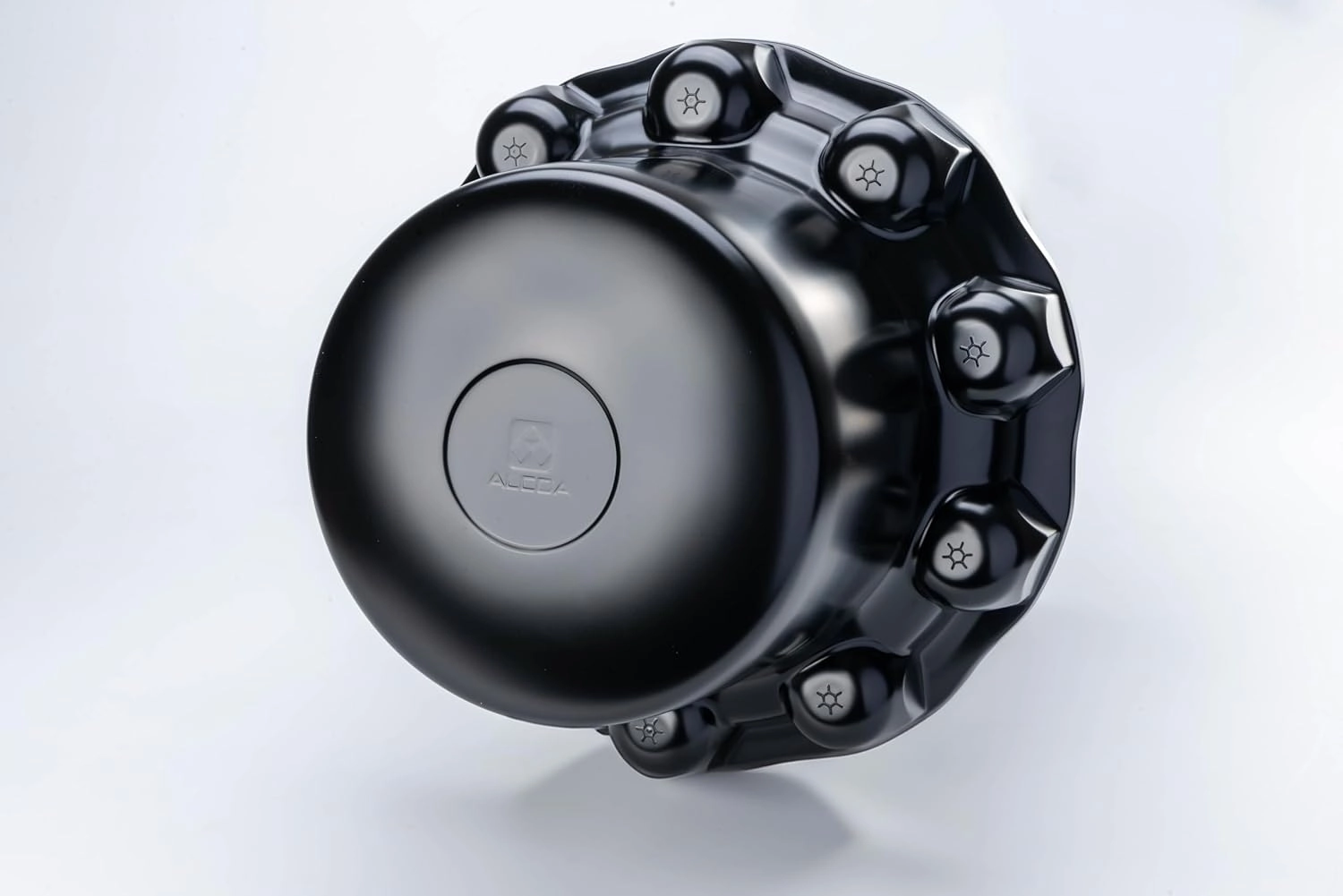 Alcoa Rear Matte Black, ABS Plastic, Classic Hub Cover Kit for 10-Hole 285.75mm Hub Piloted Wheels. Includes 2 Hub Covers, 6 Retention Nuts and Removal Tool. PN: 087300