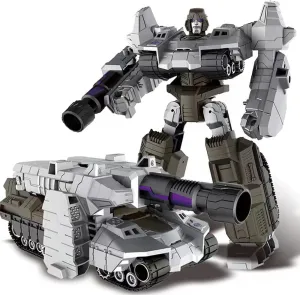 Alloy Deformation Car Robots Manual Assemble 7.4 Inch Action Figure Desktop Decoration Gifts Limited Edition, Multicolor（Megatron）