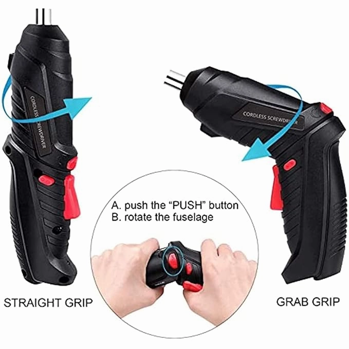 AM5049 Rechargeable Powerful Cordless Screwdriver With Drill Machine 48 Pcs