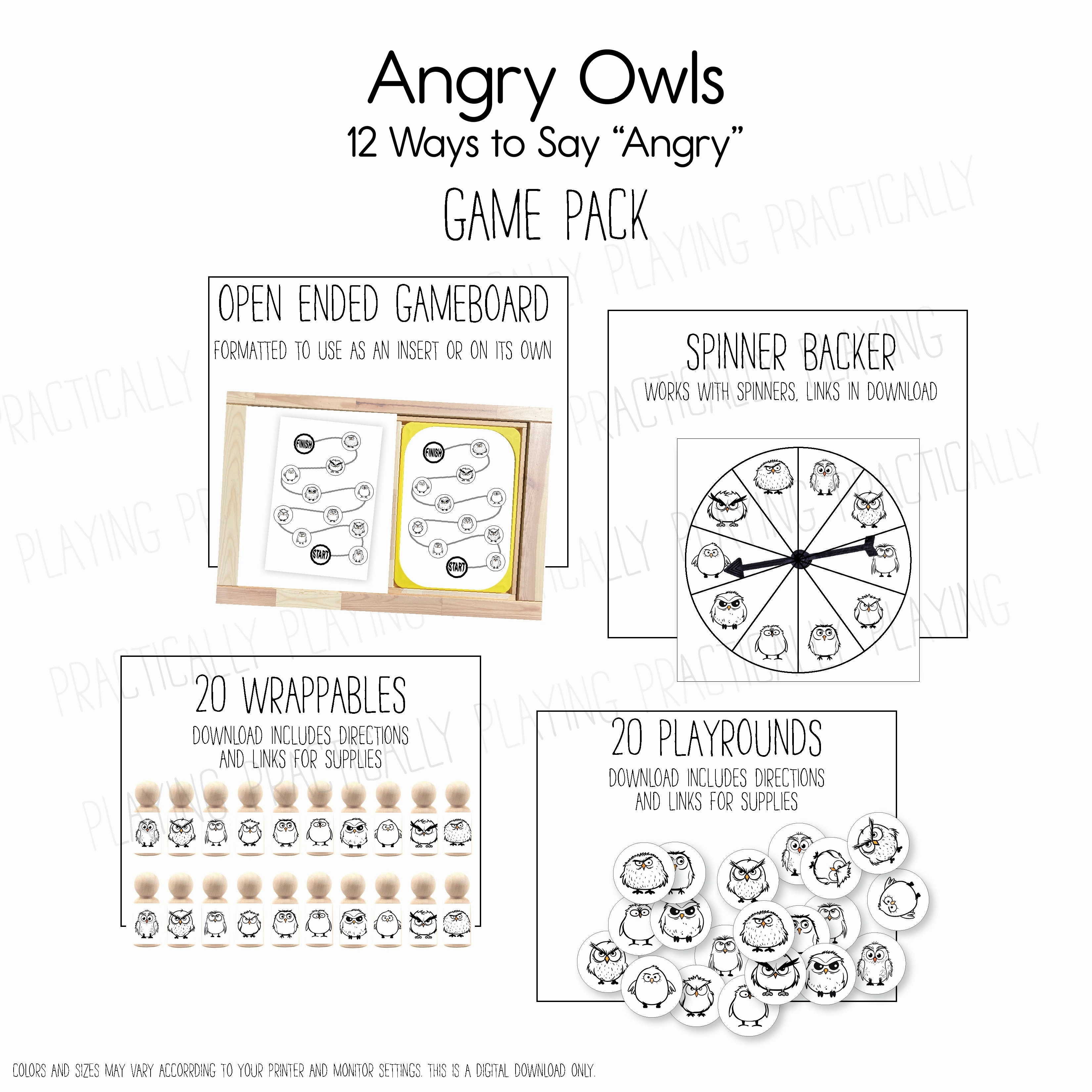 Angry Owls Puzzle and Math Pack Puzzle and Math Pack