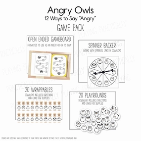 Angry Owls Puzzle and Math Pack Puzzle and Math Pack