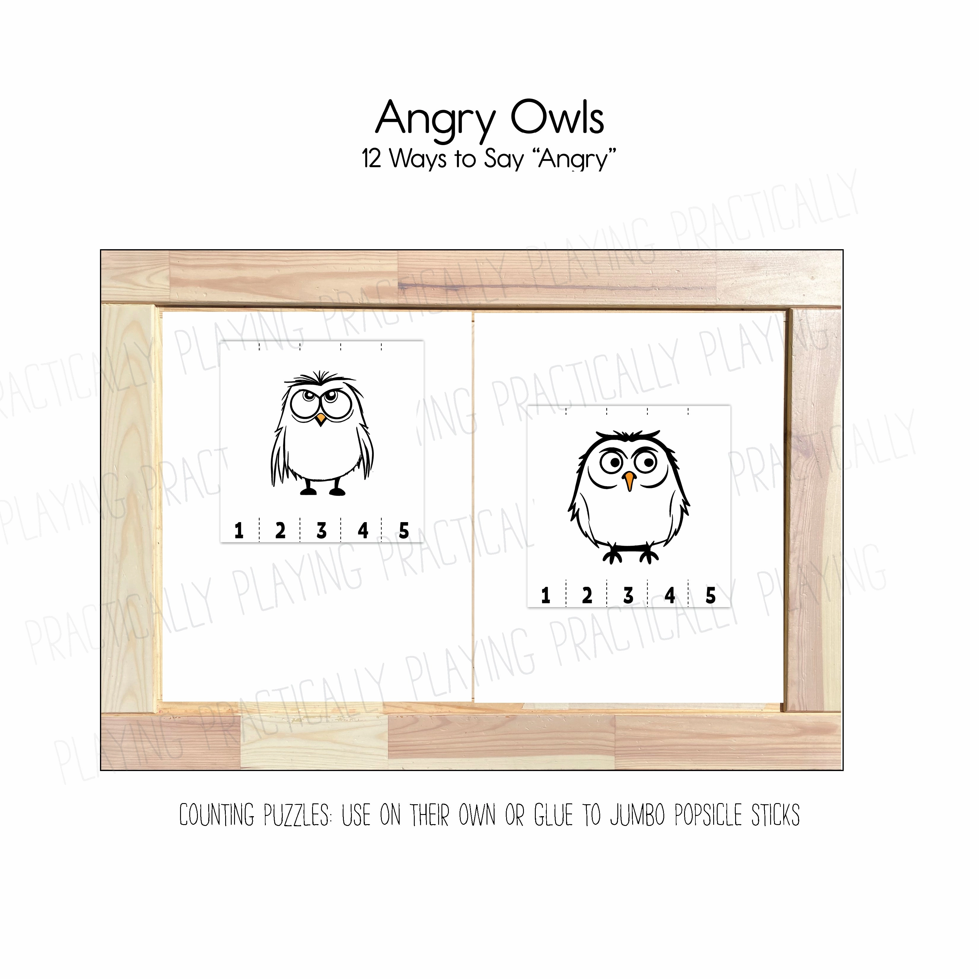 Angry Owls Puzzle and Math Pack Puzzle and Math Pack