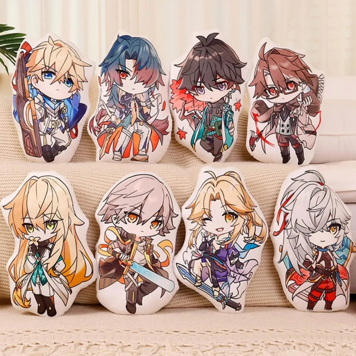 Anime Figure Plush Pillow Plush Toy Throw Pillow for Halloween Cosplay Decorations Birthday Toys 17.7in (Blade)