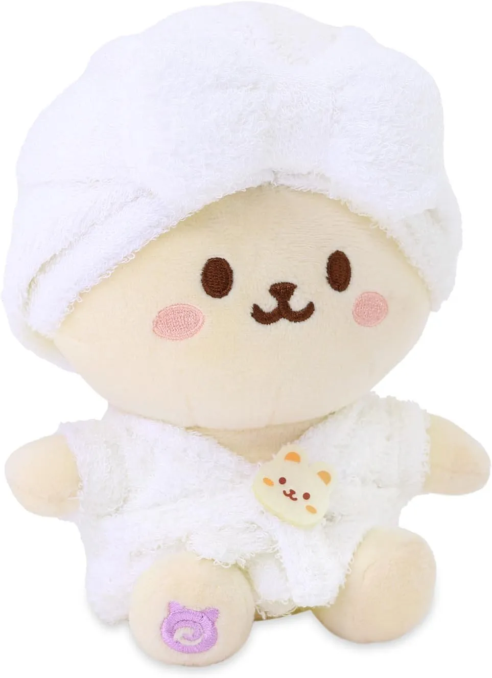 Anirollz Stuffed Animal Plush Toy – Spa Sitting Plush Doll Bunniroll in Bath Gown | Soft, Squishy, Warm, Cute, Comfort, Safe | Birthday