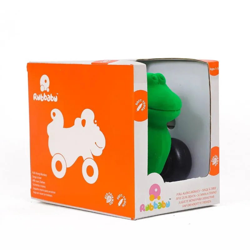 Aniwheel Rubber Dinosaur Toy - Large (1-2 Years) | Green