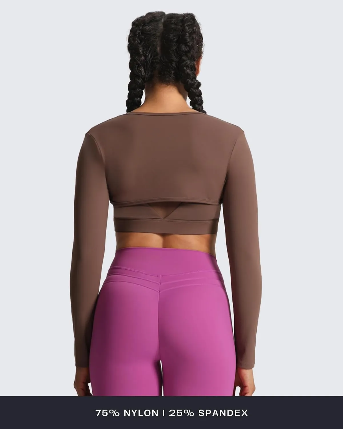 Aoxjox Women's Long Sleeve Open Front Lexi Lined Bolero Shrug Crop Top Cardigan