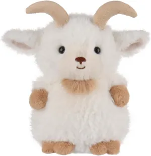 Apricot Lamb Bashful Goat Plush Stuffed Animals for Kids, Soft Cute Plush Toys for Baby Girl and Boy, Fluffy Bashful Goat White 6 Inches