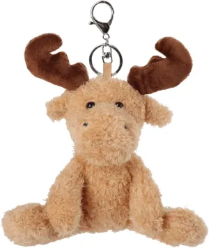 Apricot Lamb Cute Toys Plush Brown Reindeer Stuffed Animal Soft Keychain for Kids Bag, Purse, Backpack, Handbag (6 Inches)