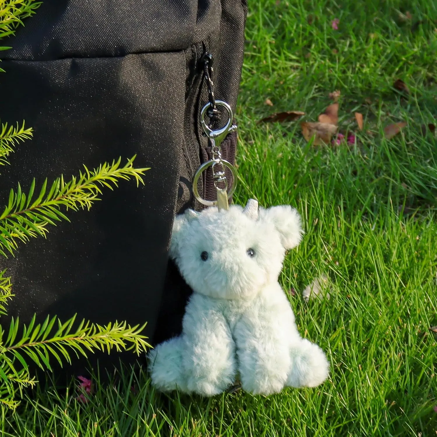 Apricot Lamb Cute Toys Plush Dragon Dinosaur Stuffed Animal Soft Keychain for Kids Bag, Purse, Backpack, Handbag (5 Inches) …