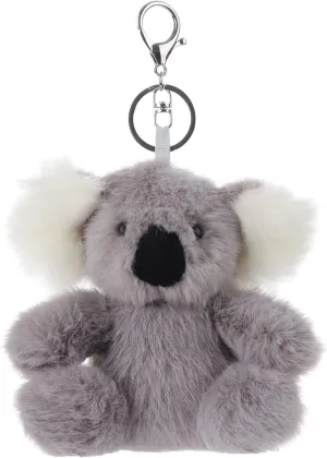 Apricot Lamb Cute Toys Plush Gray Koala Stuffed Animal Soft Keychain for Kids Bag, Purse, Backpack, Handbag (4.5 Inches)