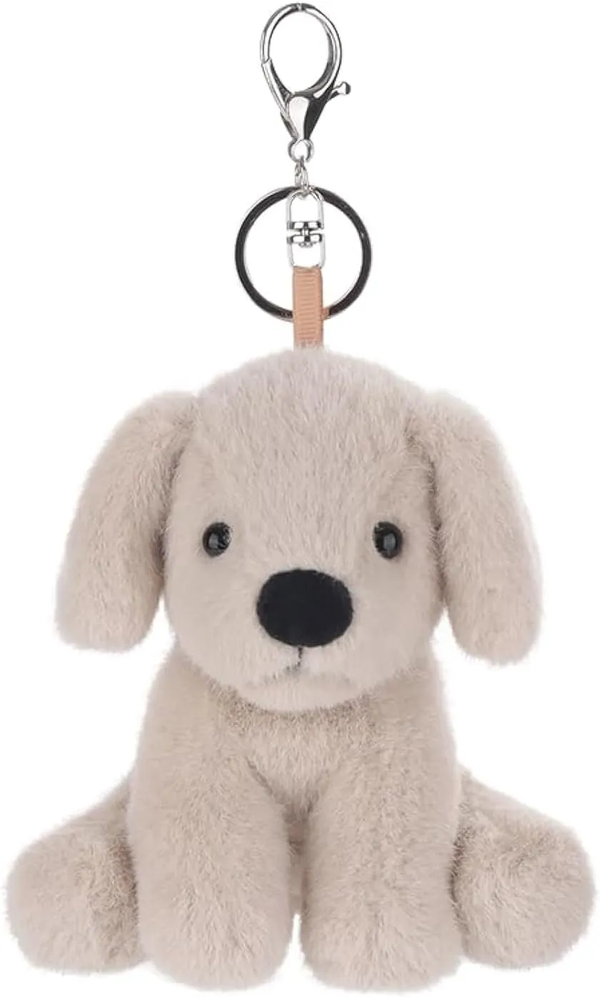 Apricot Lamb Cute Toys Plush Labrador Puppy Dog Stuffed Animal Soft Keychain for Kids Bag, Purse, Backpack, Handbag (Brown Labrador，4.7 Inches)