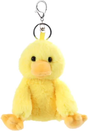 Apricot Lamb Cute Toys Plush Yellow Duck Stuffed Animal Soft Keychain for Kids Bag, Purse, Backpack, Handbag (6 Inches)
