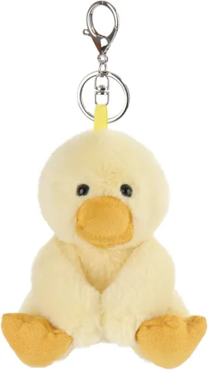 Apricot Lamb Cute Toys Plush Yellow Duck Stuffed Animal Soft Keychain for Kids Bag, Purse, Backpack, Handbag