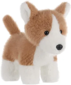 Apricot Lamb Lively Corgi Stuffed Animals for Kids, Soft Cute Plush Toys for Baby Girl and Boy, Fluffy Lively Corgi 7.5 Inches