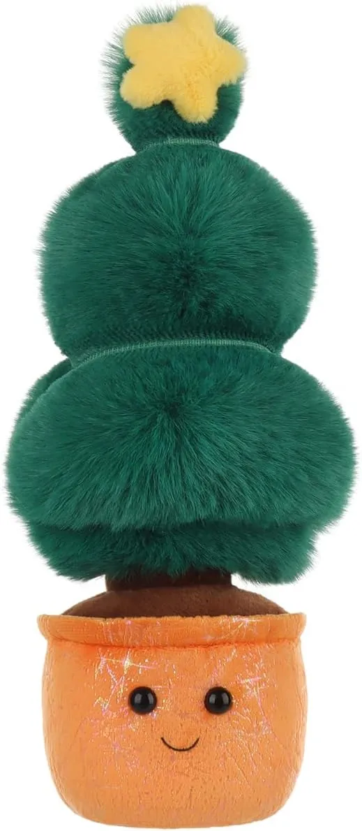 Apricot Lamb Sweet Christmas Tree Plant Plush Stuffed Animals for Kids, Soft Cute Plush Toys for Baby Girl and Boy, Fluffy Sweet Christmas Tree Green