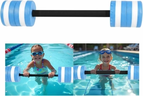 Aqua Pool Barbell for Water Fitness Exercise Equipment - Aquatic Swim Water Workout Bar for Water Aerobics Weights Barbells - Swimming Foam Float Kids