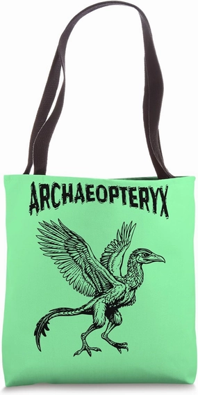 Archaeopteryx Flying Dinosaur Bird Tote Bag