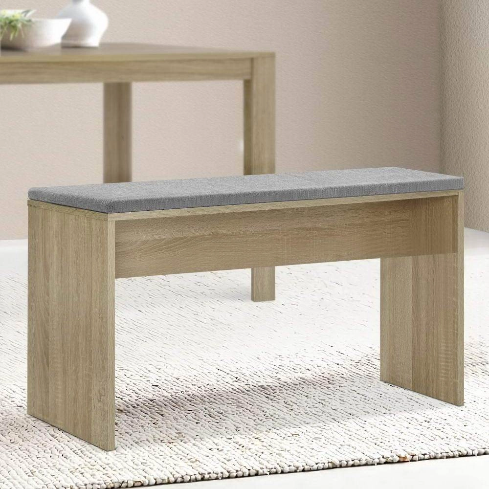 Artiss Dining Bench NATU Upholstery Seat Stool Chair Cushion Kitchen