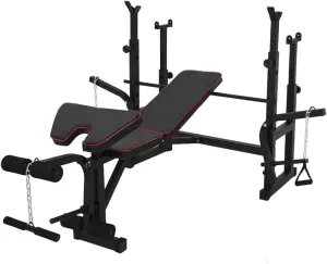 Auxiliary Multifunctional Dumbbell Bench Multi-Function Weight Lifting Bench Press Bench,Heavy Duty Utility Barbell Squat Rack,Home/Gym Bodybuilding Workout Mac
