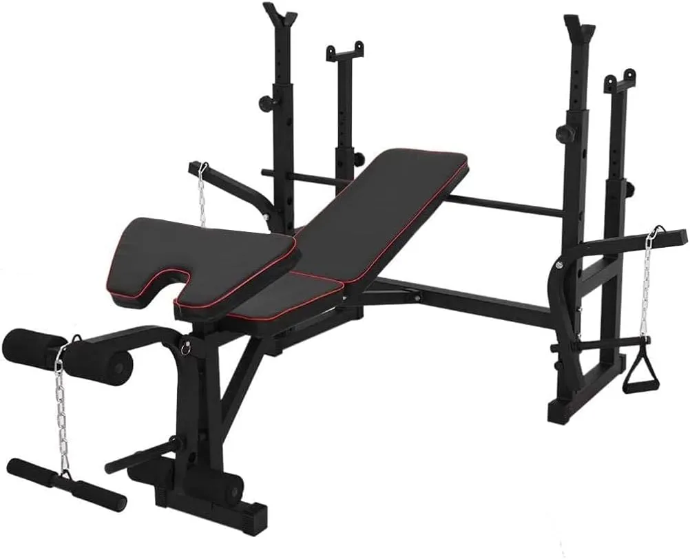 Auxiliary Multifunctional Dumbbell Bench Multi-Function Weight Lifting Bench Press Bench,Heavy Duty Utility Barbell Squat Rack,Home/Gym Bodybuilding Workout Mac