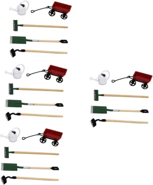 Balacoo 3 Sets Scale Dollhouse Accessory for Creative Decor for Fairy Garden Mini House and Micro Scenes Safe Lightweight Kit