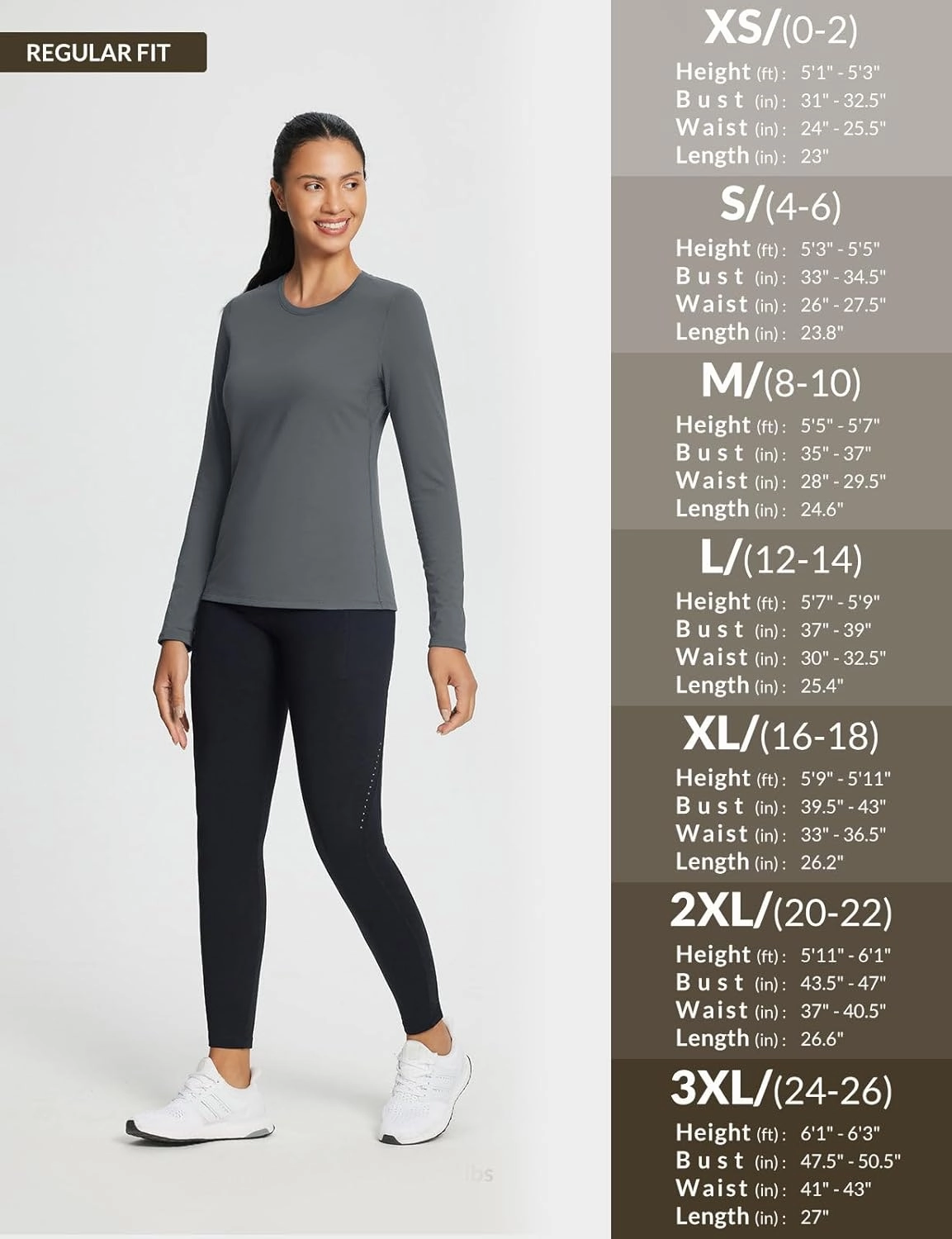 baleaf Women's Thermal Shirts Crewneck Fleece Lined Long Sleeve Tops Running Workout Ski Base Layer Winter Cold Weather