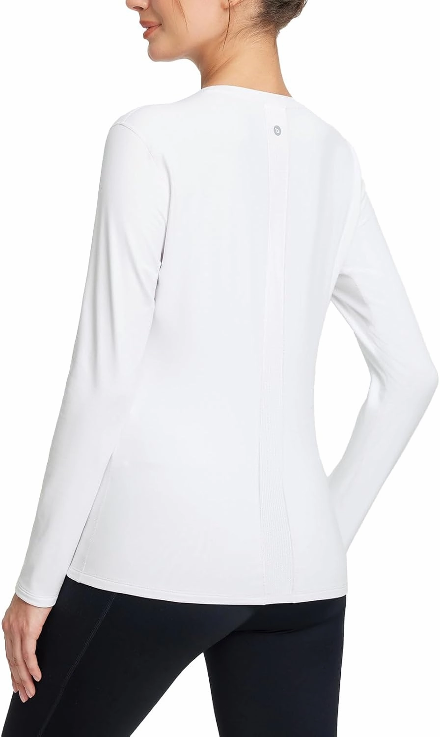 baleaf Women's Thermal Shirts Crewneck Fleece Lined Long Sleeve Tops Running Workout Ski Base Layer Winter Cold Weather