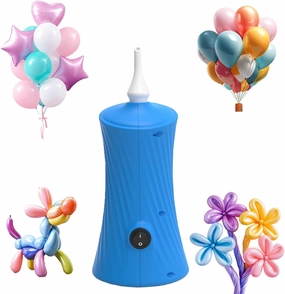 Balloon Pump Electric - Portable Air Balloon Pump for Long Balloons, Balloon Blower Inflator Machine for Twisty, Animal Classic Round, Foil, Latex Balloons