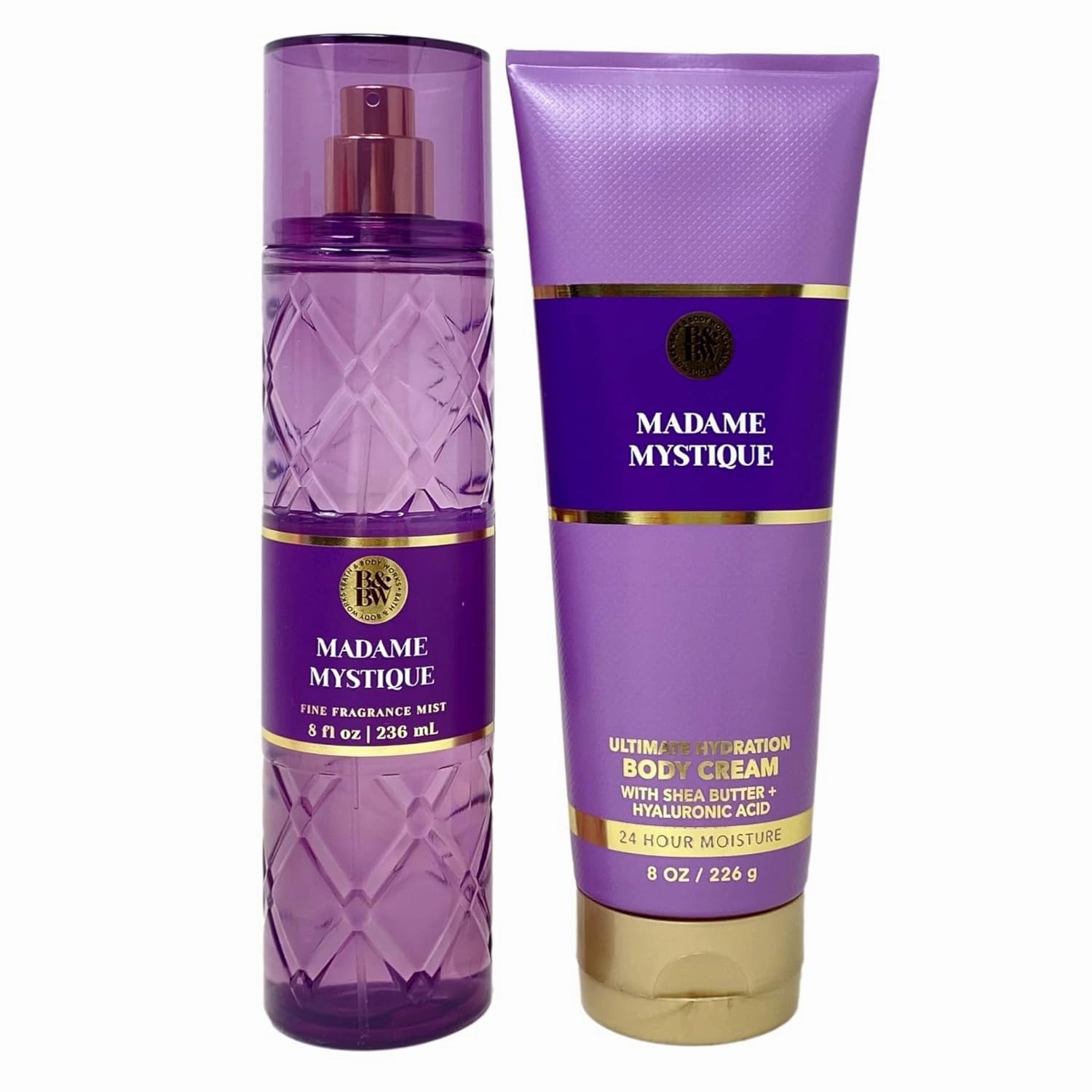 Bath and Body Work Madame Mystique Body Cream and Fragrance Mist Duo Set - Full Size