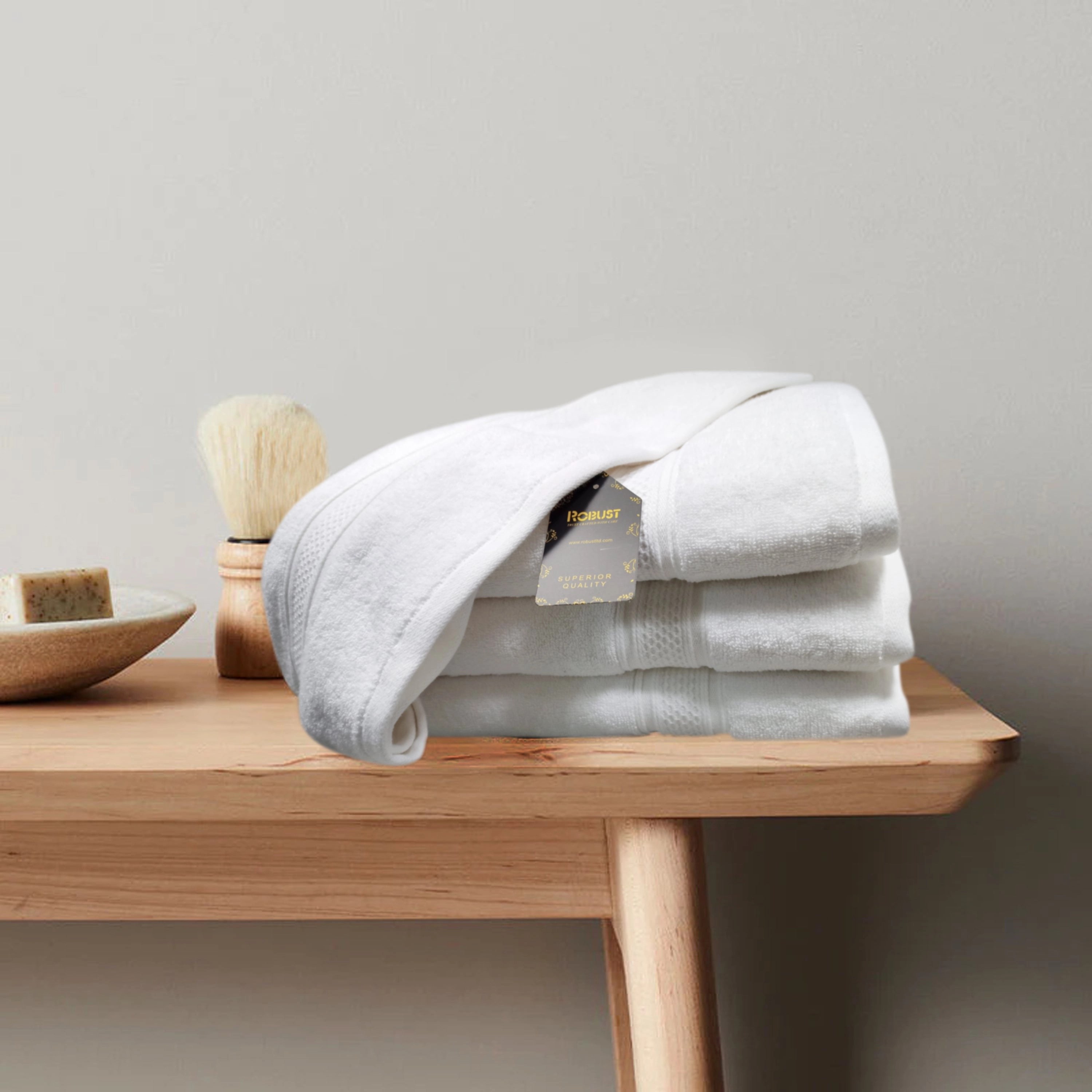 Bath Towels Set, 600 GSM & 100% Cotton, High Quality, Quick Drying, Highly Absorbent Thick and Soft Towels