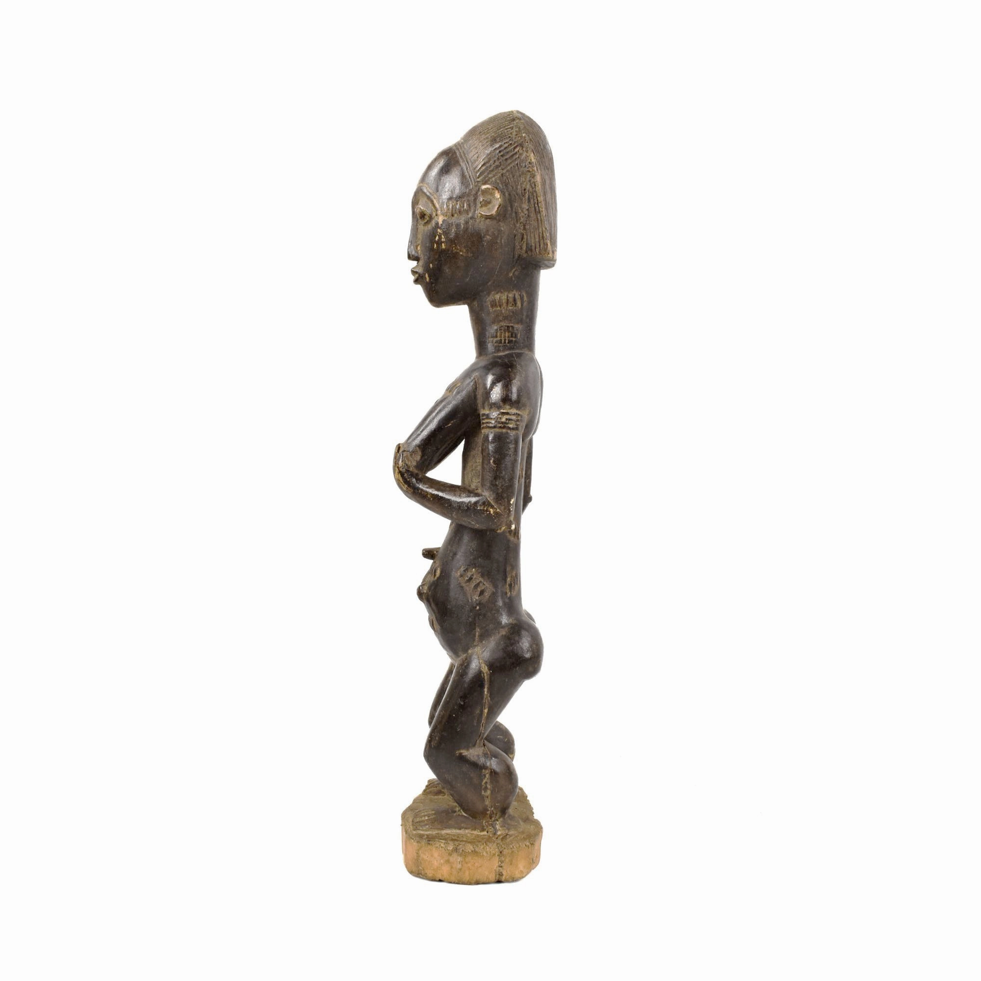Baule Standing Maternity Figure Côte d'Ivoire