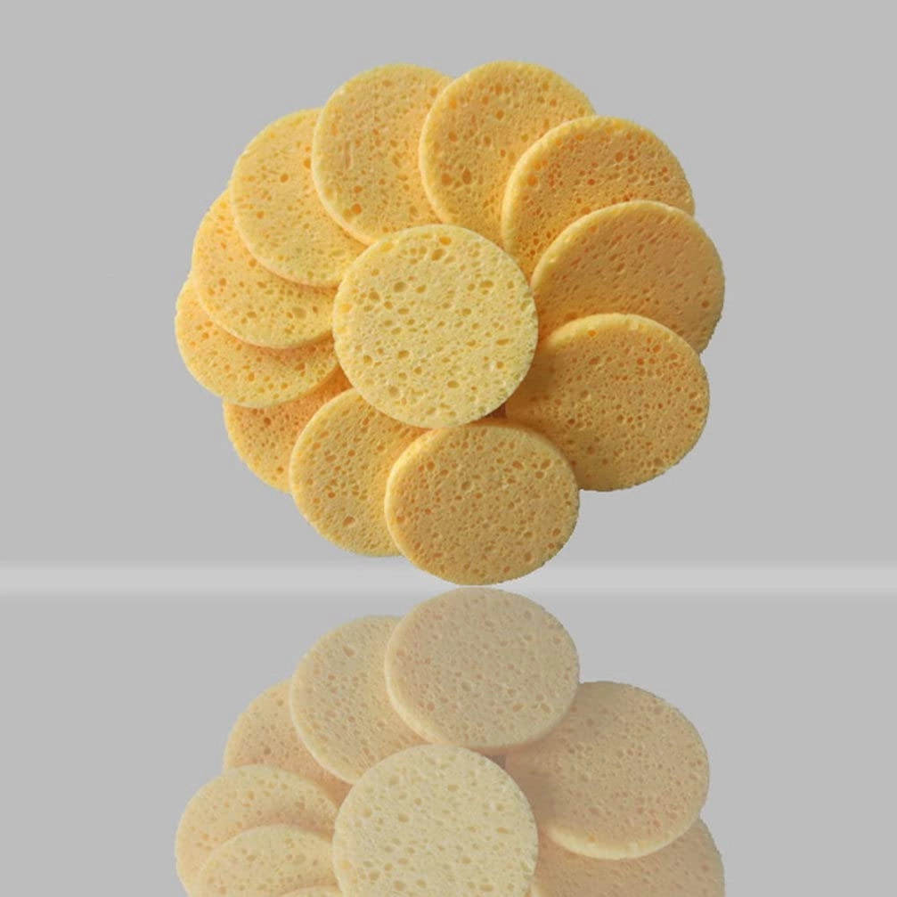 Beaupretty 100pcs Rounded Makeup Removal Pads Soft Facial Cleaning Puff Tool Gentle Comfortable Cosmetic Sponge for Easy Makeup Application and Removal Thickness