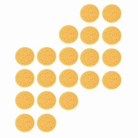 Beaupretty 100pcs Rounded Makeup Removal Pads Soft Facial Cleaning Puff Tool Gentle Comfortable Cosmetic Sponge for Easy Makeup Application and Removal Thickness