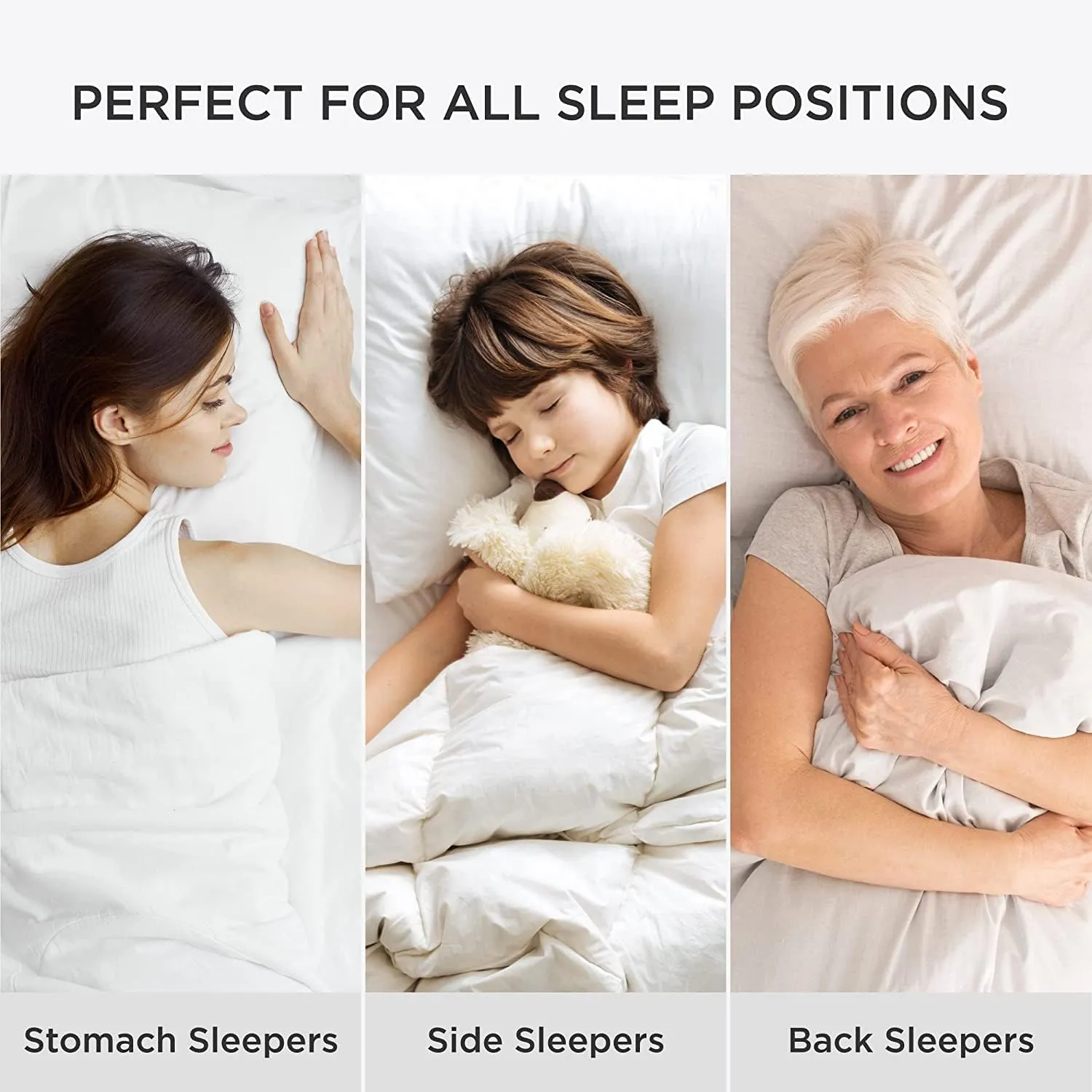 Bedsure Pillows Queen Size Set of 2 - Soft Bed Pillows for Sleeping 2 Pack, Fluffy and Supportive, Hotel Quality, Original Down Alternative Filling for Side, Back Sleepers